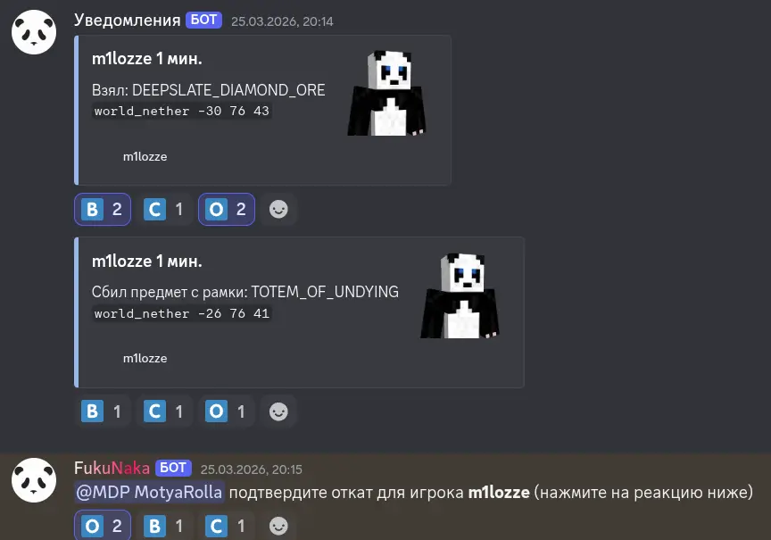 Логирование действий